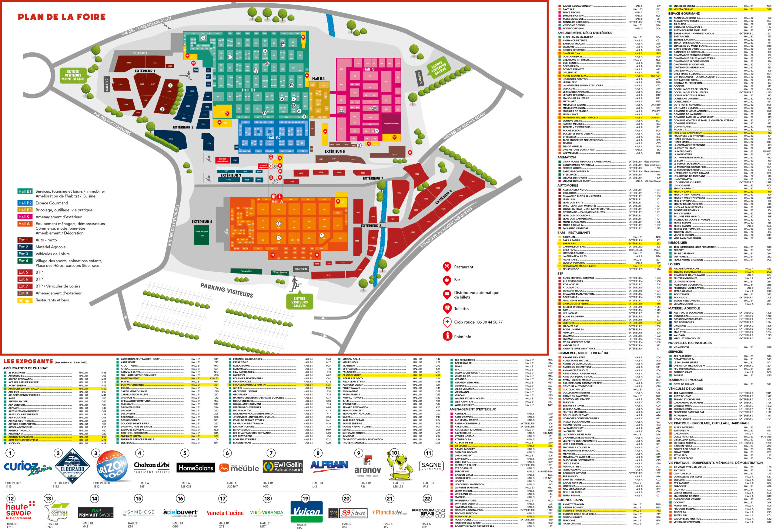 Plan de la Foire 2023
